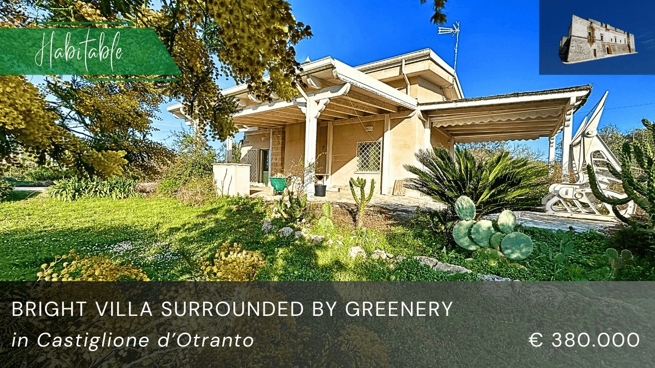 Bright villa surrounded by greenery between Andrano and Castiglione d’Otranto
