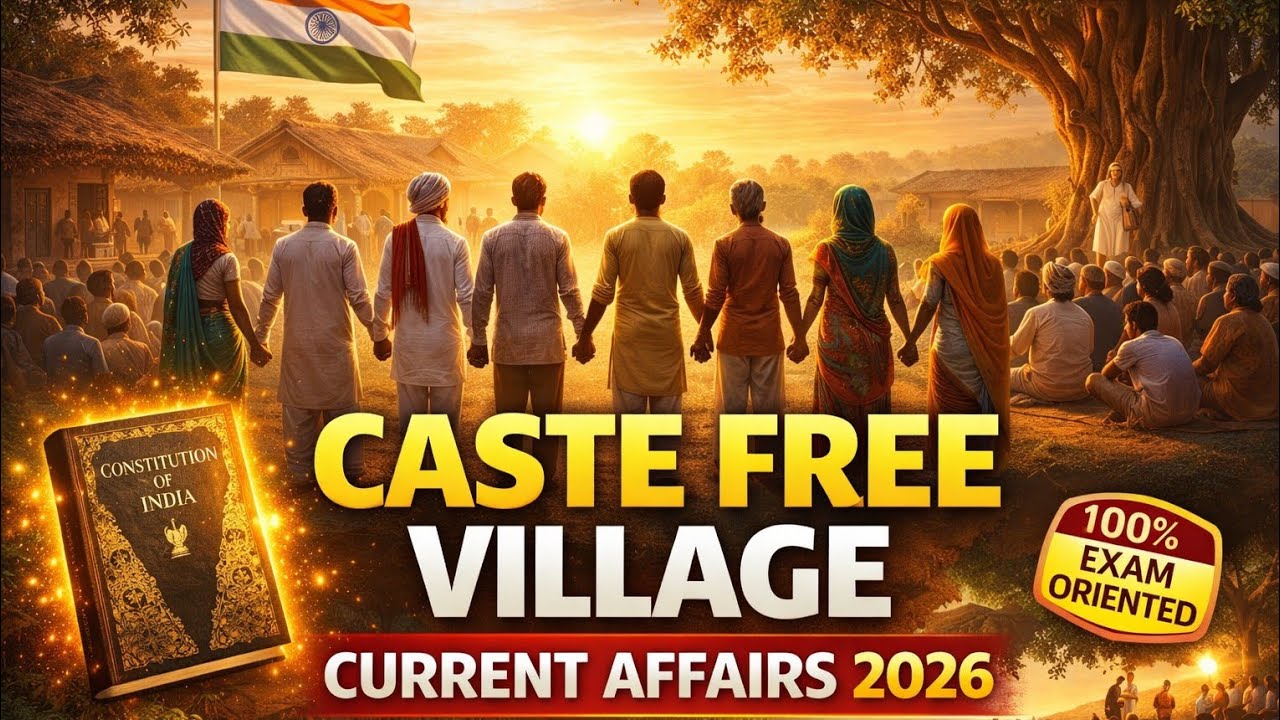 जाति मुक्त गांव पहल 2026 | Current Affairs + Static GK | UPSC, SSC, HPSC Important Topic