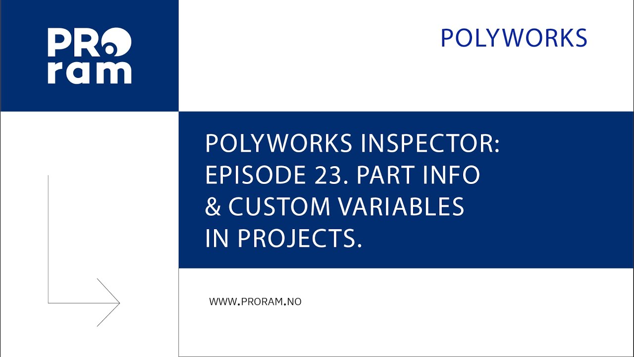 Episode 23: PolyWorks Inspector – part info & custom variables in projects.