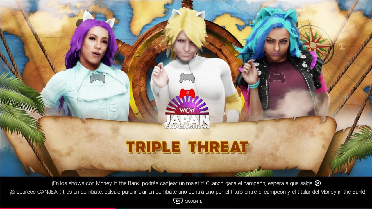 WWE 2k19 Triple Amenaza entre las Ponies - Rarity, Surprise y Sonata Dusk