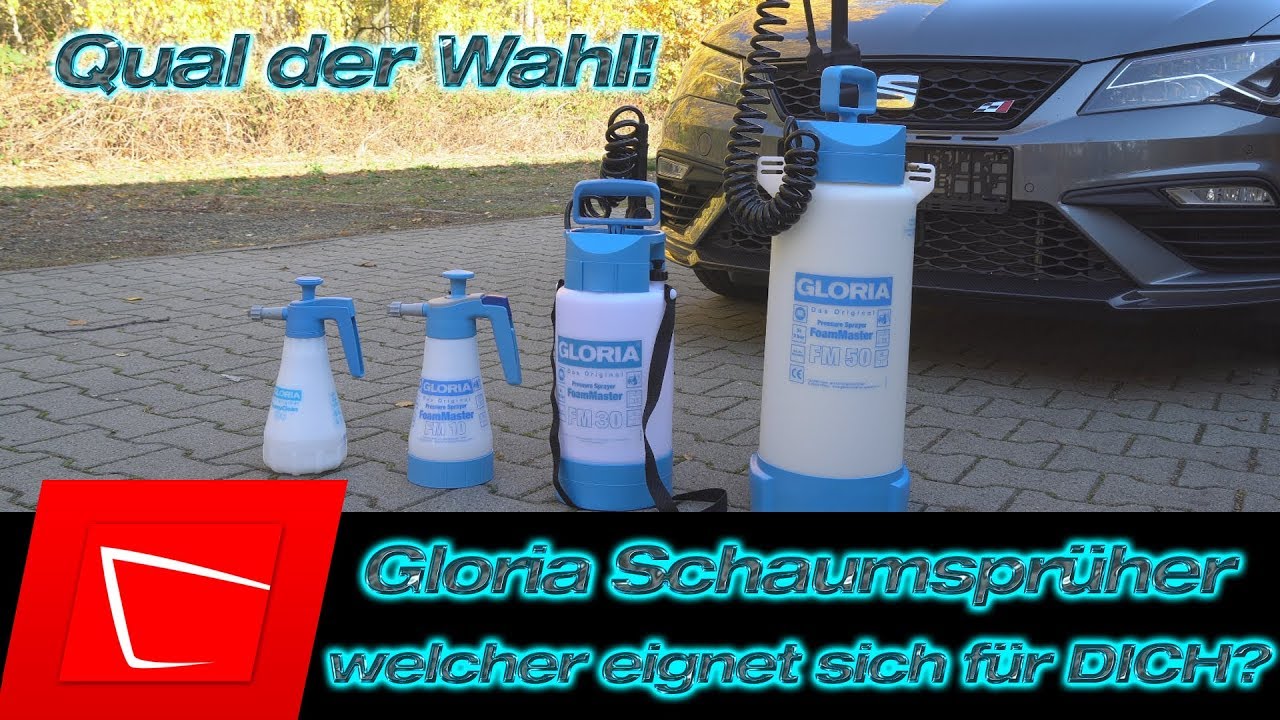 GLORIA Schaumsprüher - Welcher FoamMaster eignet sich am besten für DICH?