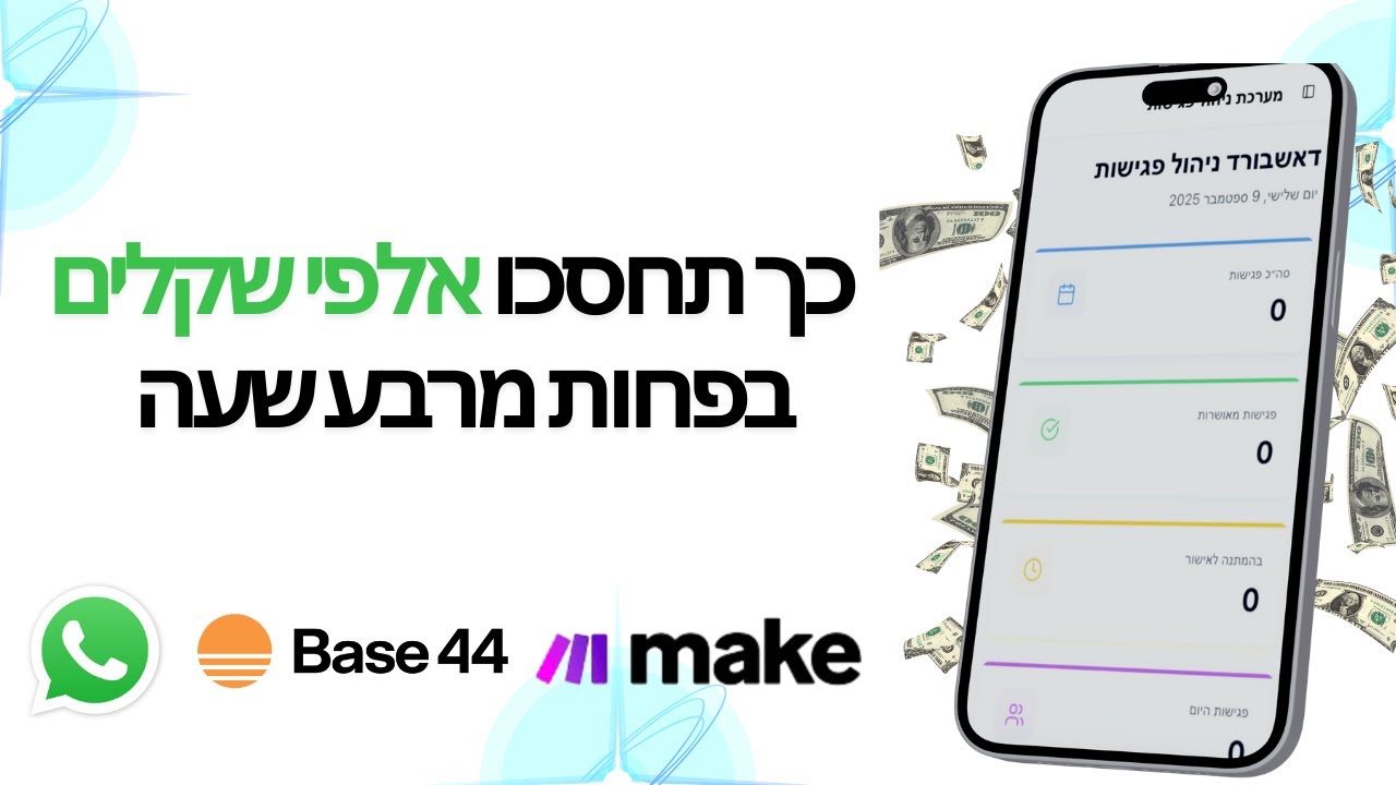 איך חסכתי אלפי שקלים תוך רבע שעה עם Base44 Make