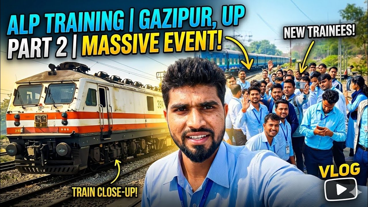 ZRTI GAZIPUR UP ALP TRAINING PART 2VLOG.10 #train  #alp #railway #vlog 