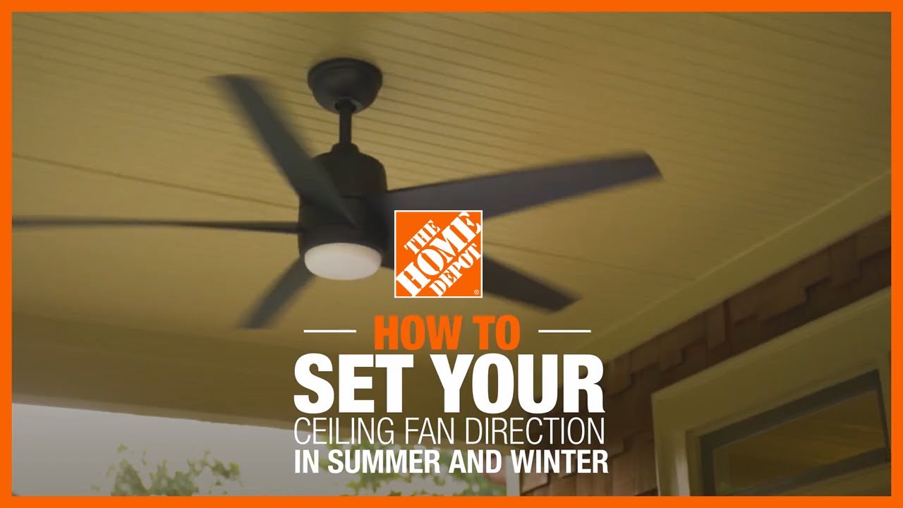 How to Set Your Ceiling Fan Direction in Summer and Winter | The Home Depot