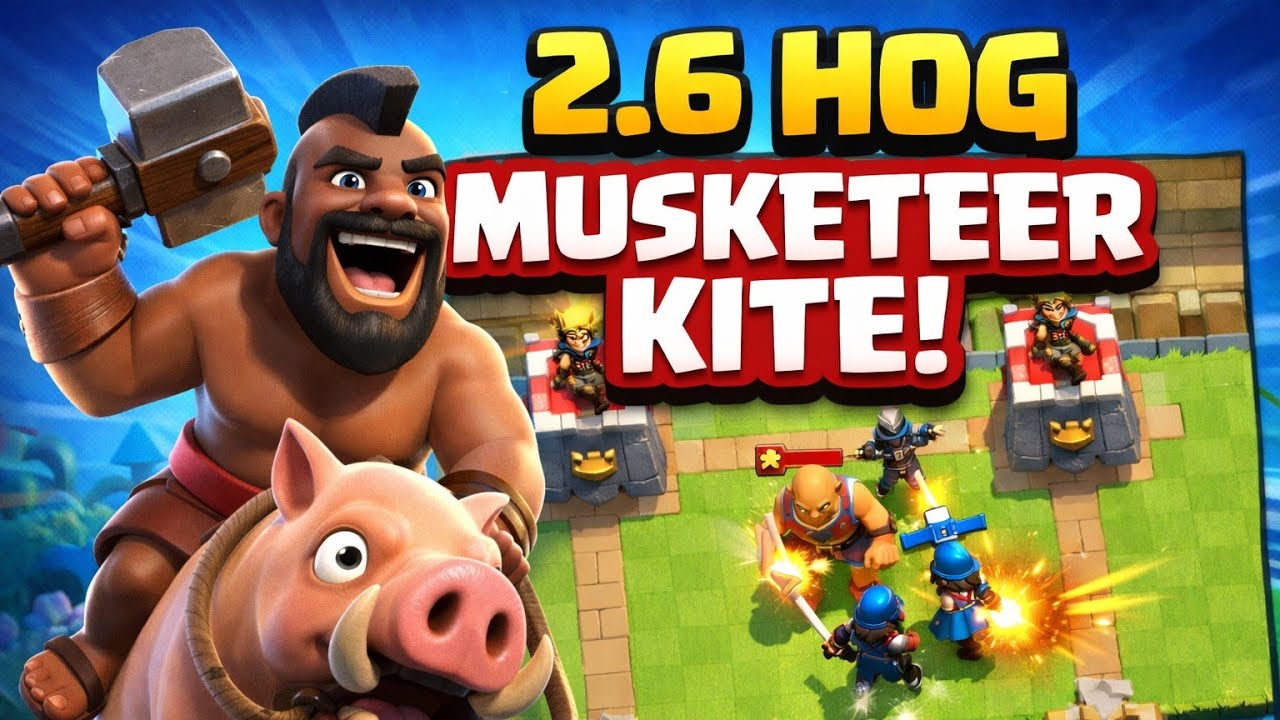Can 2.6 Hog Cycle Survive Without Heroes? #clash royale #hog #2.6