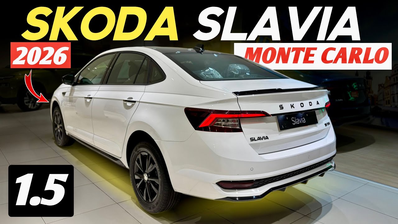 2026 Skoda Slavia Monte Carlo 1.5 DSG 🔥 Power, Features & Mileage Review | Best Performance Sedan?