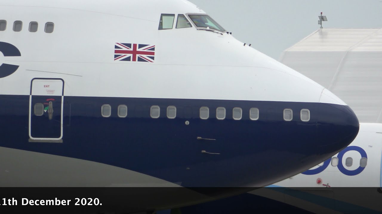 BOAC retro 747 at St Athan Wales. 8 September 2021