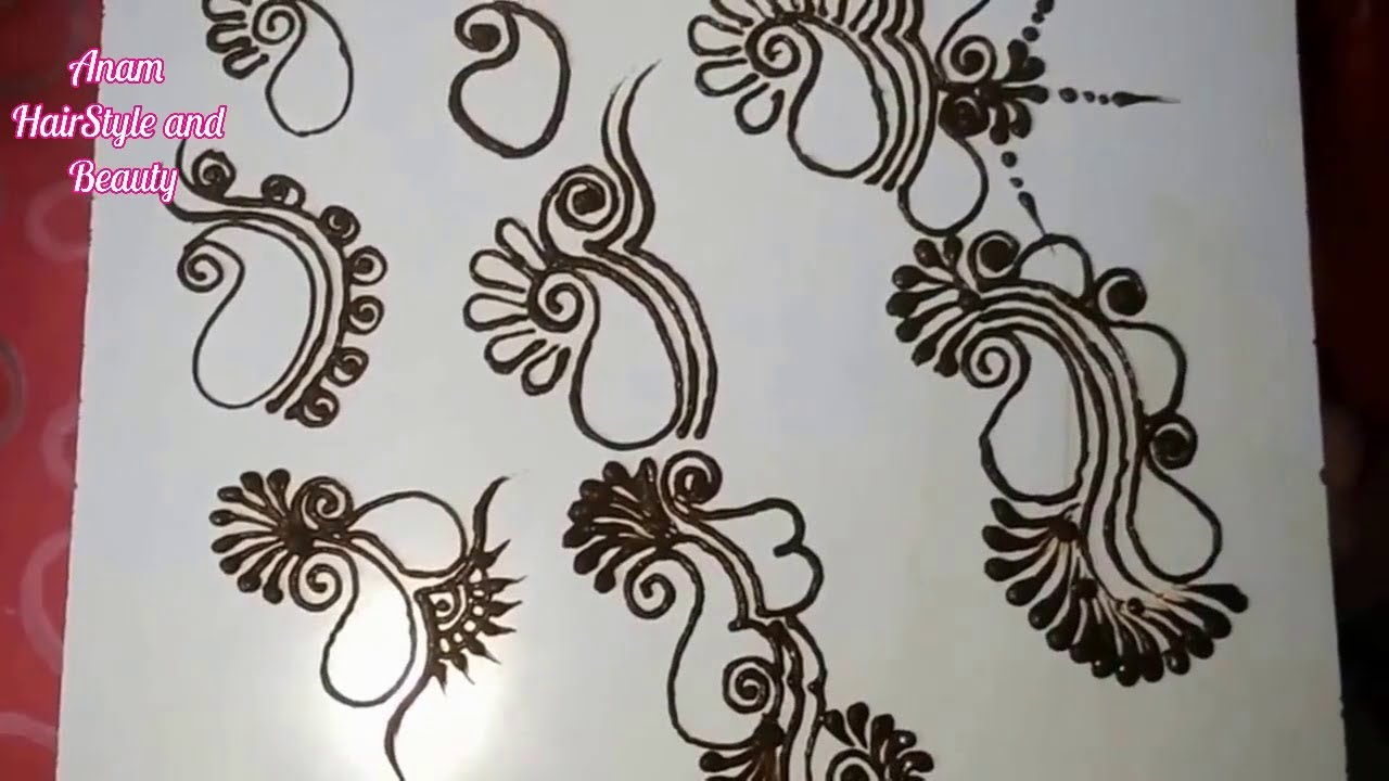 How to Mango Cut Mehndi Design l Henna Tutorial l Anam Hairstyle and Beauty