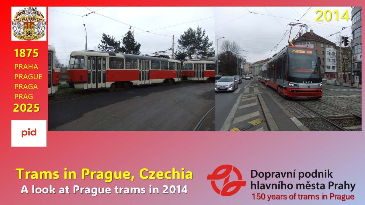 724 - Prague, Czechia: Trams around Prague in 2014