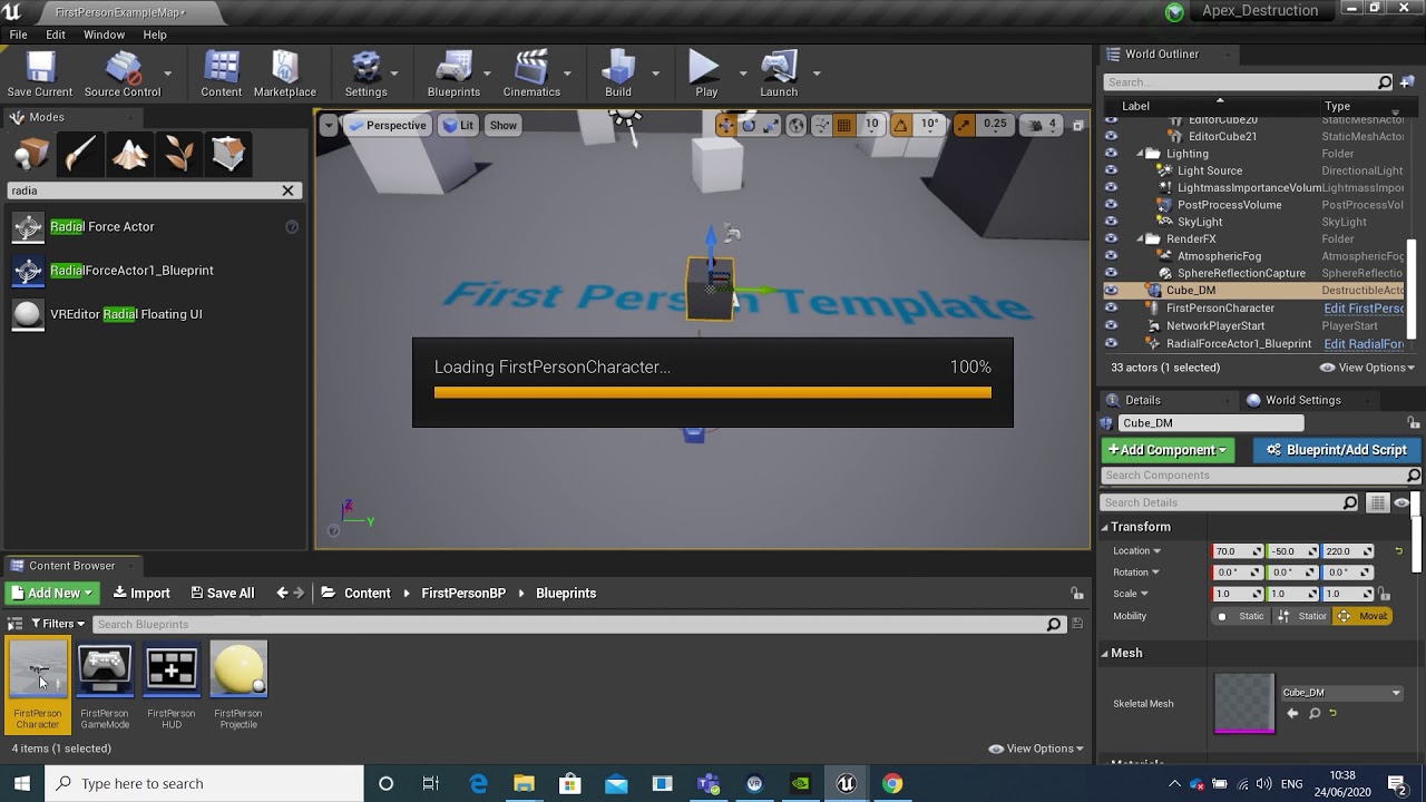 UE4 4.24 Apex Destruction In Unreal Engine!