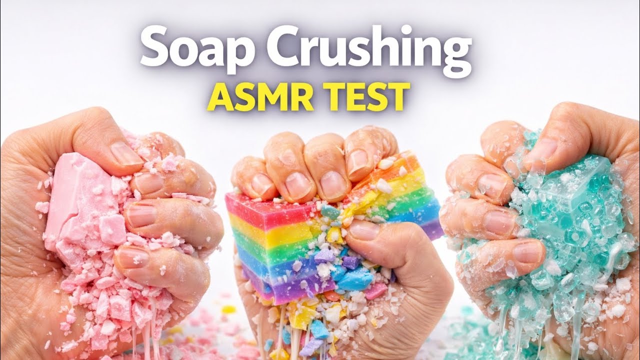 Soap Crushing ASMR Test | Crunchy & Satisfying Sounds