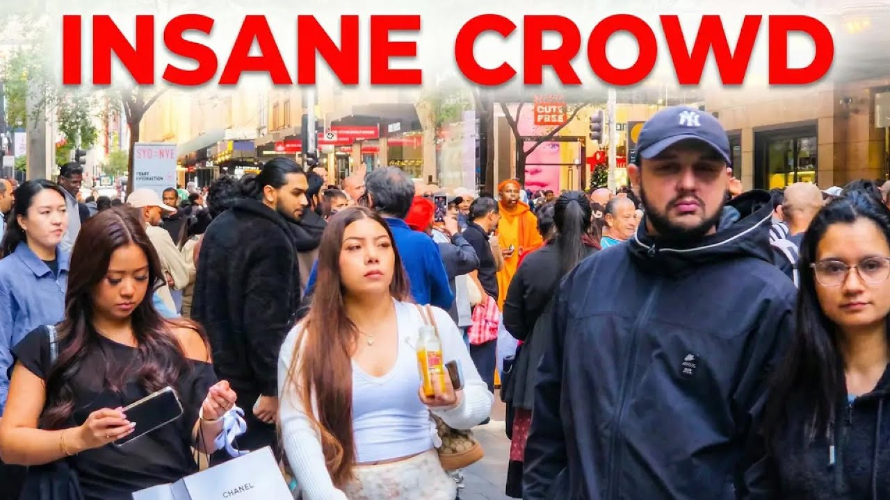 Sydney CBD Shopping Rush 🇦🇺 | Street Walk & Insane Crowds