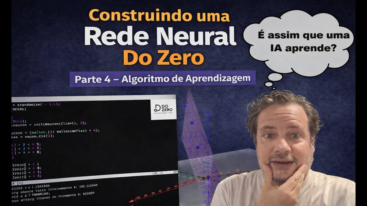 Construindo uma rede neural do zero Parte 4 - Algoritmo de aprendizagem