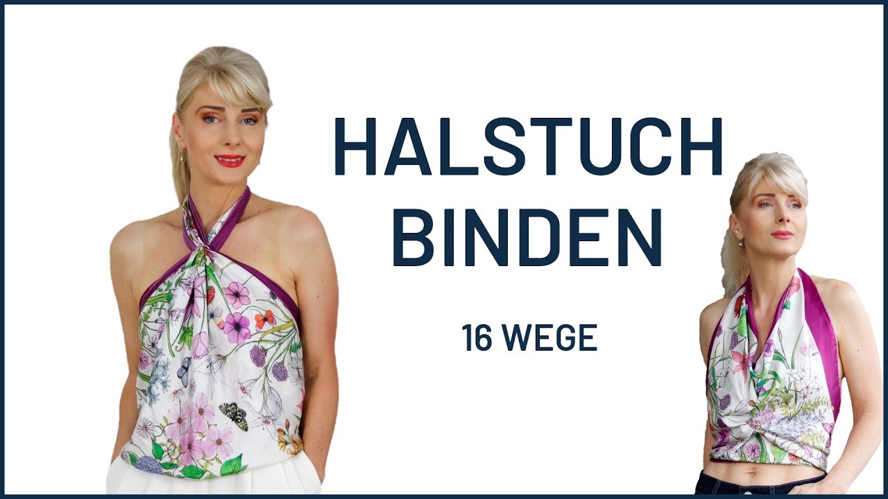 Halstuch & Schal binden / 16 Fashion Hack & Scarf Tutorial #scarfstyle