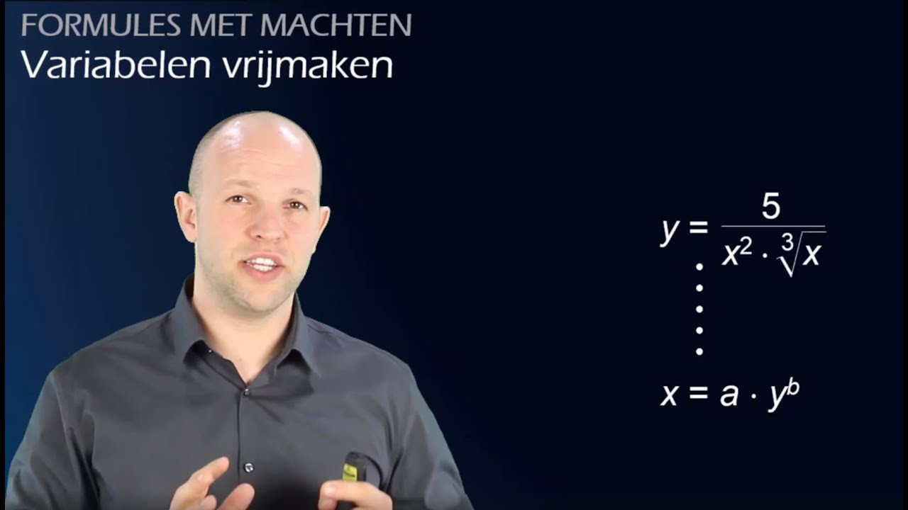 Variabele vrijmaken in formules met machten (vwo B) - WiskundeAcademie