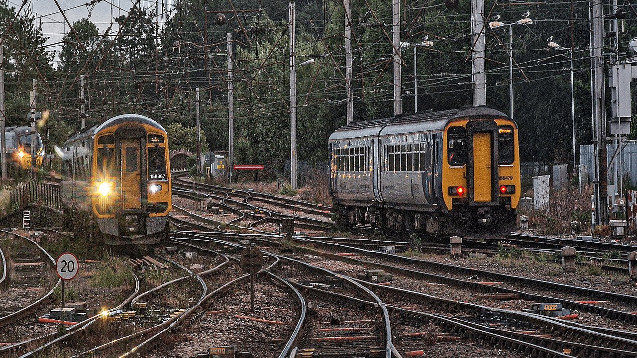 Trains at Carlisle in Evening 30/07/2025