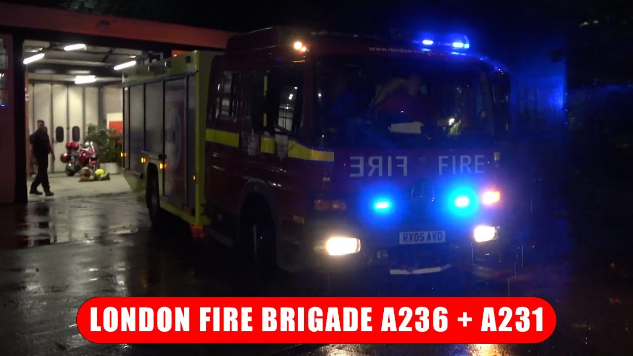 London Fire Brigade - Euston FIRE RESCUE UNIT & Pump Ladder Responding to High Rise Call!
