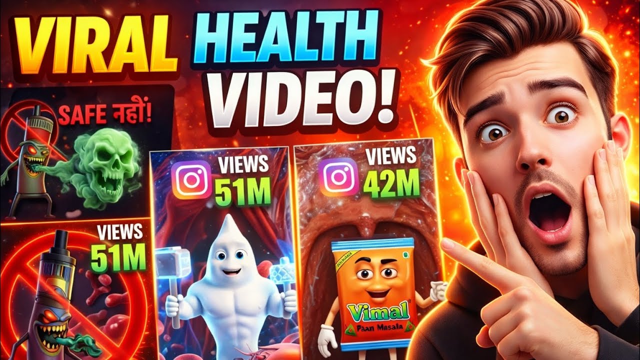 AI Health Animation Video Kaise Banaye? 🔥 Viral Health Tips AI Reels & Shorts 2026
