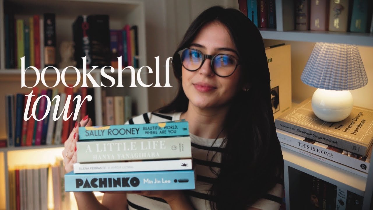 tour pela estante | bookshelf tour 2024