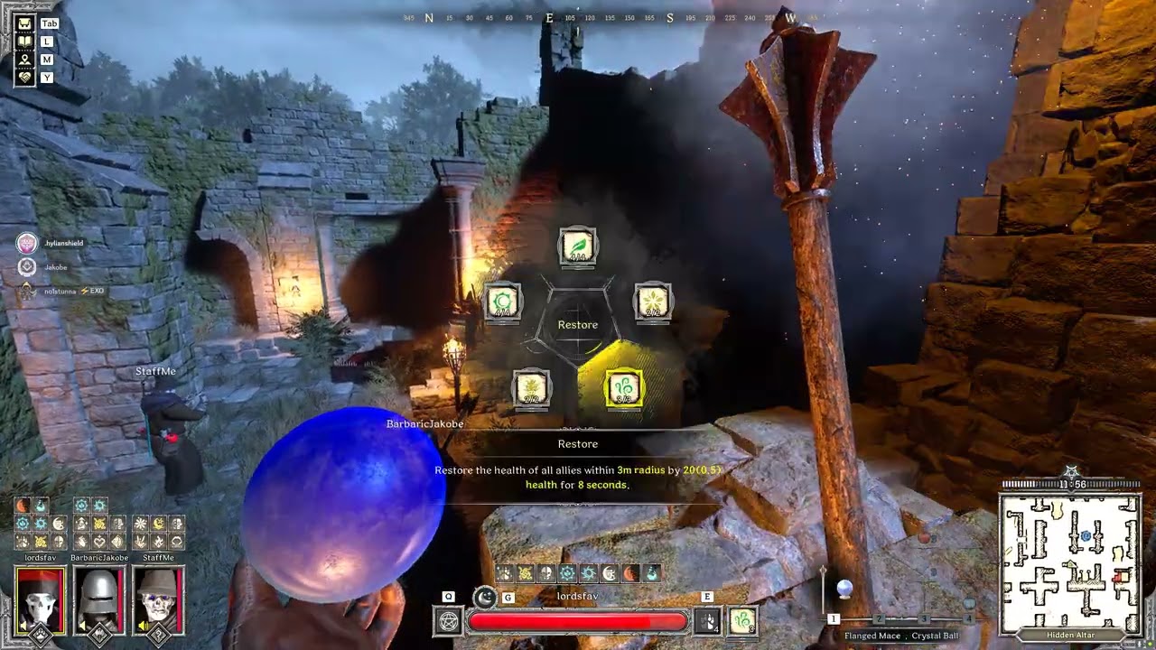 Dark and darker druid PVP castle