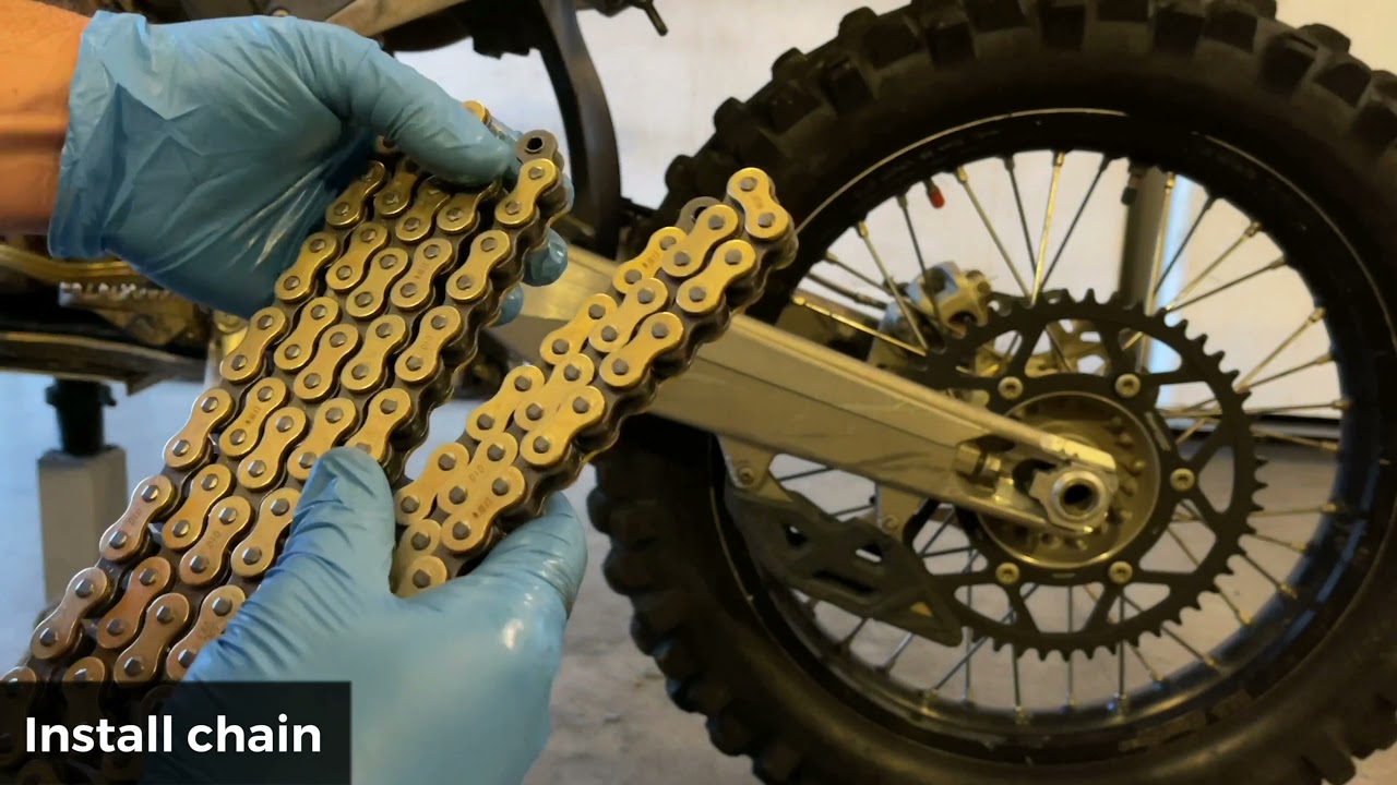 How to replace the chain and sprockets on a 2019 Husqvarna TX 300 and most other dirt bikes