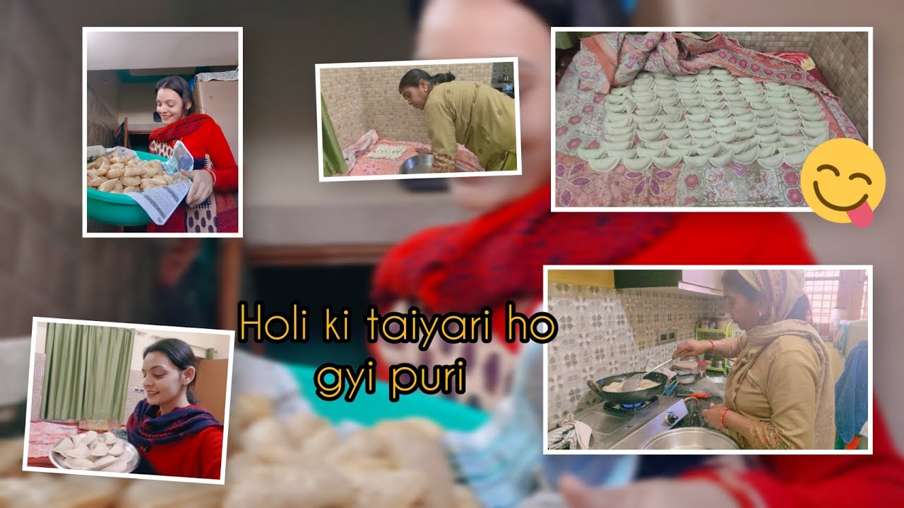 Holi ki taiyaari  hui 💕 || Dekhiye kya kya banaya 🤔🤔 || Akrtivibes vlog 😊🤗 #vlog