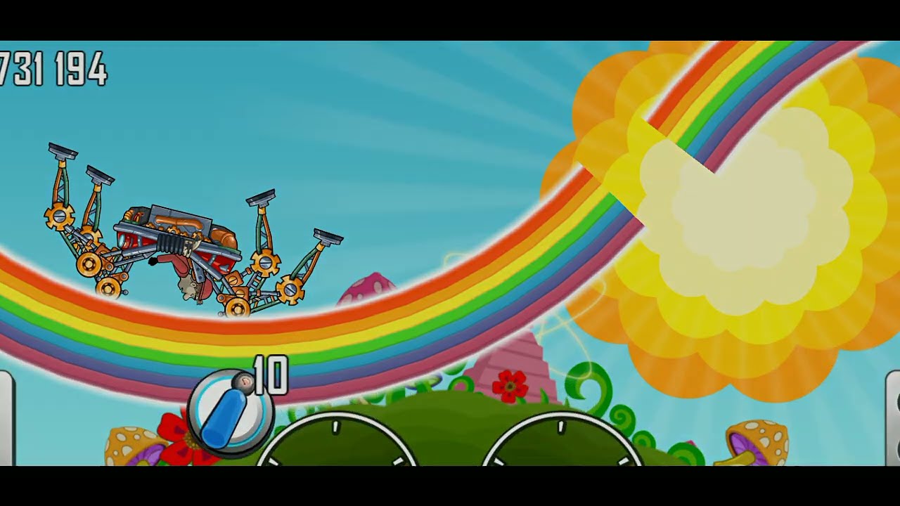 Hill Climb Racing: Carantula & Rainbow 65m