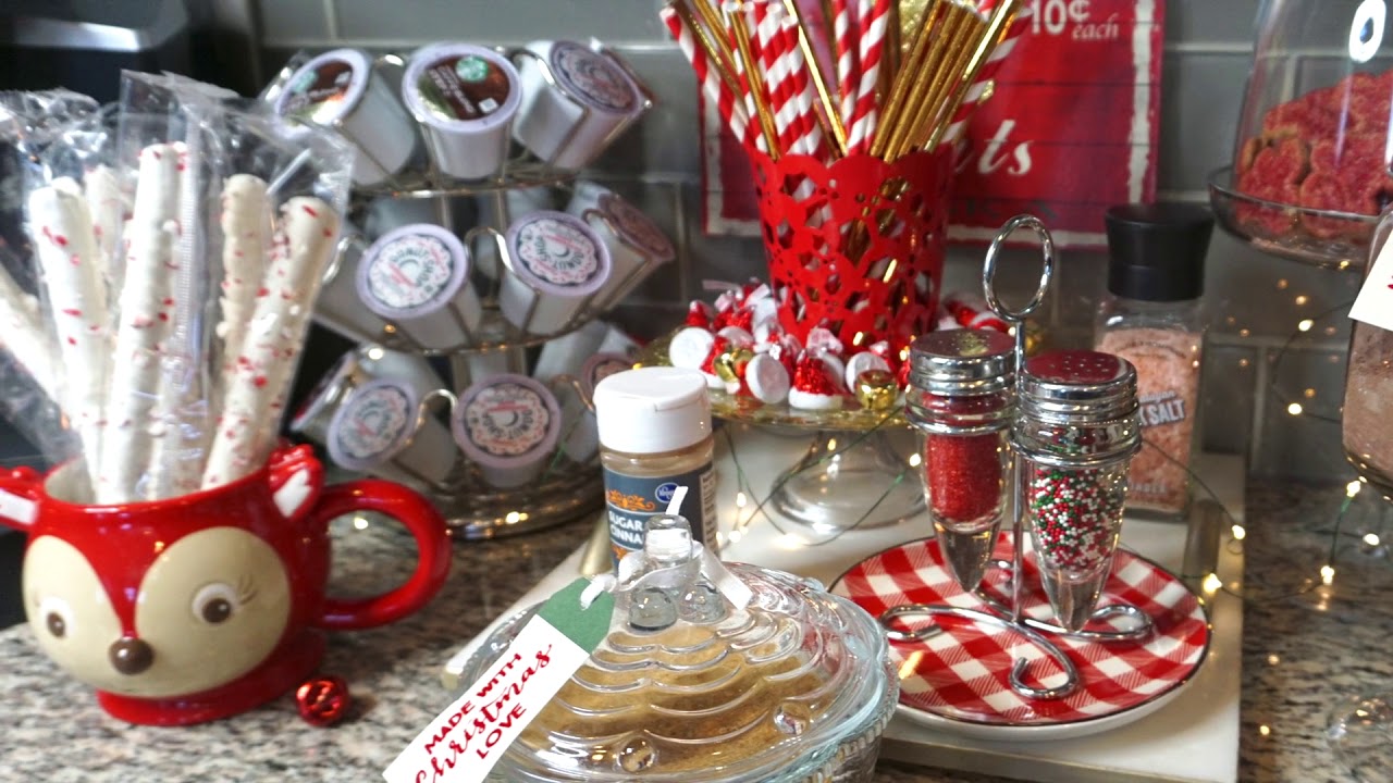 HOLIDAY COFFEE BAR // HOT COCOA STATION // CHRISTMAS 2017
