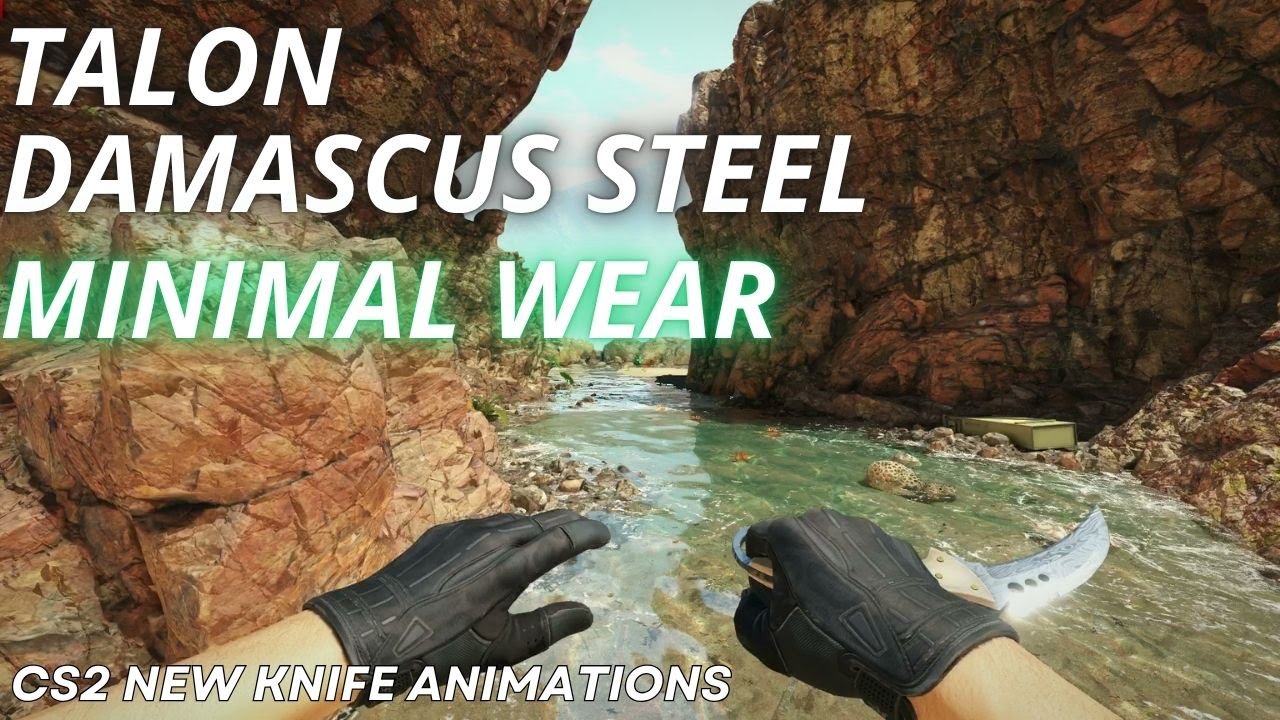 Talon Knife Damascus Steel (Minimal Wear) | CS2 Skin Showcase with NEW Animation