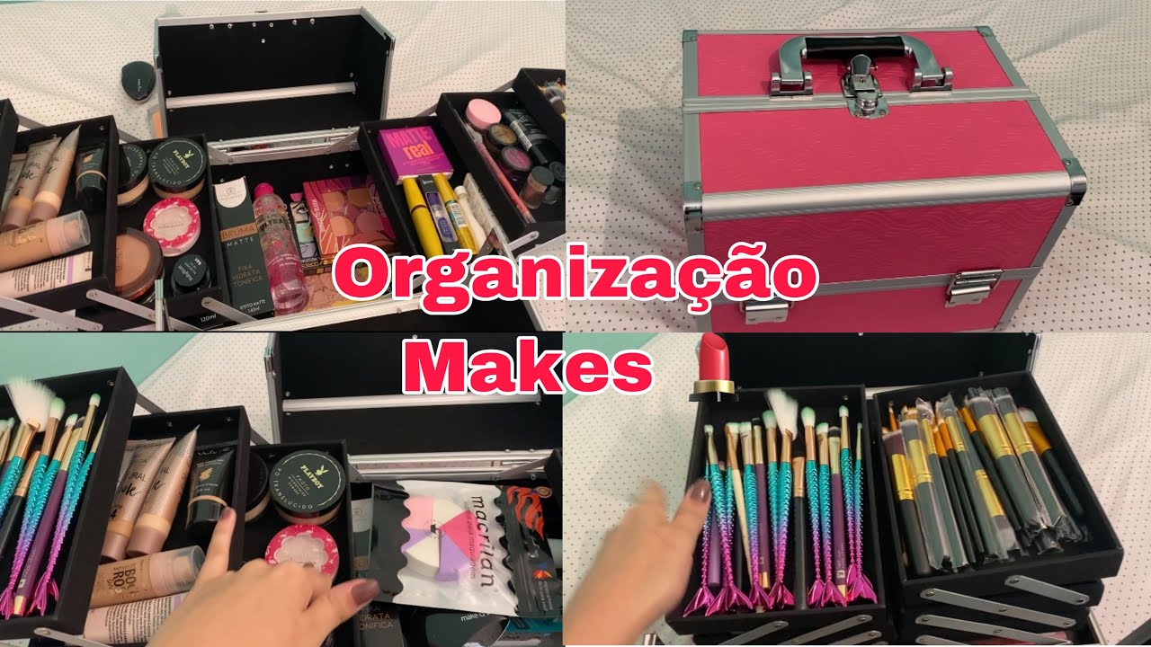 COMO ORGANIZO MINHA MALETA DE MAQUIAGEM 💄