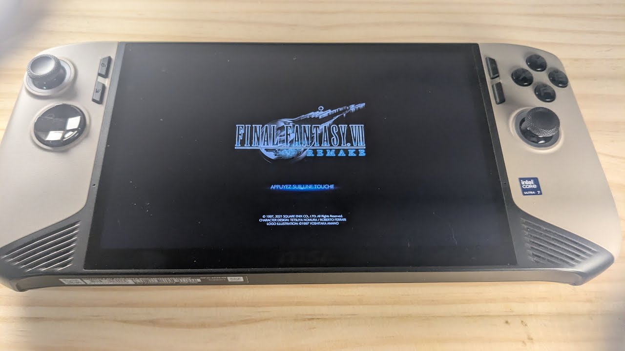 Final Fantasy VII Remake (MSI Claw 8 AI+) — Portable | Test perf  | Début de jeu | ASMR (sans voix)