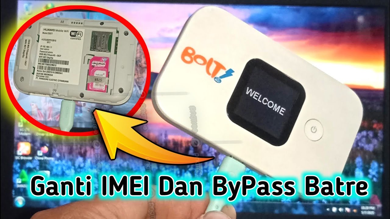 Cara Ganti IMEI Dan ByPass Batre Modem Wifi Bolt E5577 #Tutorial #Modem #Mifi #fyp - 💯% Berhasil