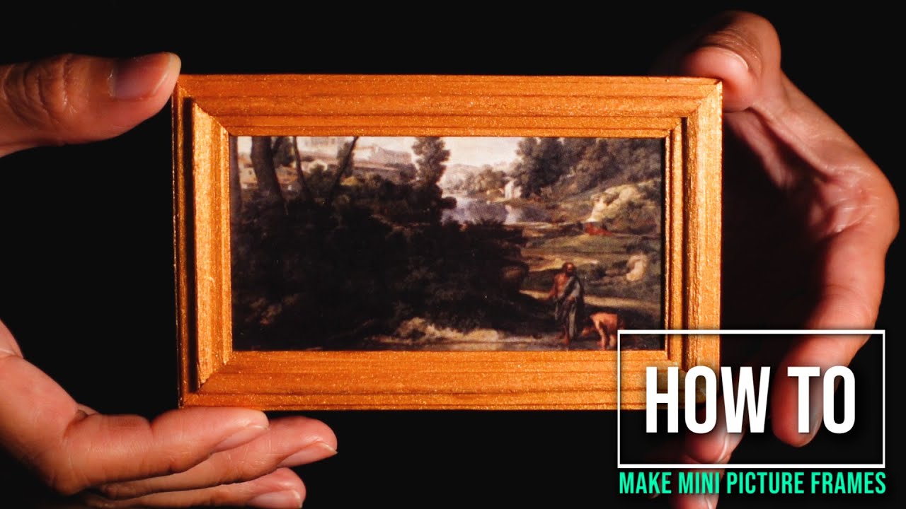DIY: Miniature picture frames from scratch