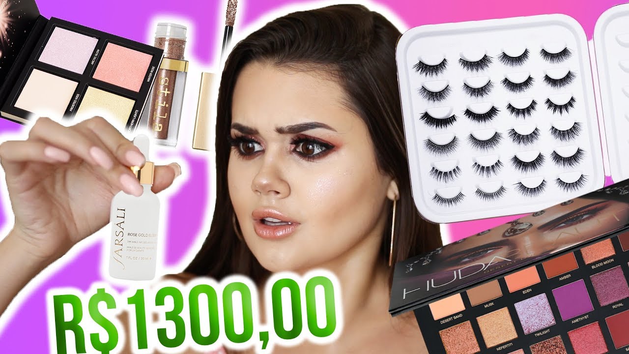 ABRINDO R$1300,00 EM MAKE 😱