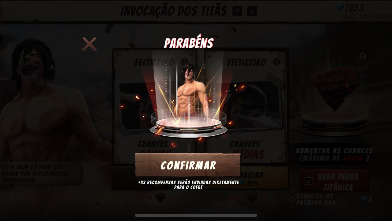 PEGUEI O PACOTE RARO INVOCA&Ccedil;&Atilde;O DOS TITANS