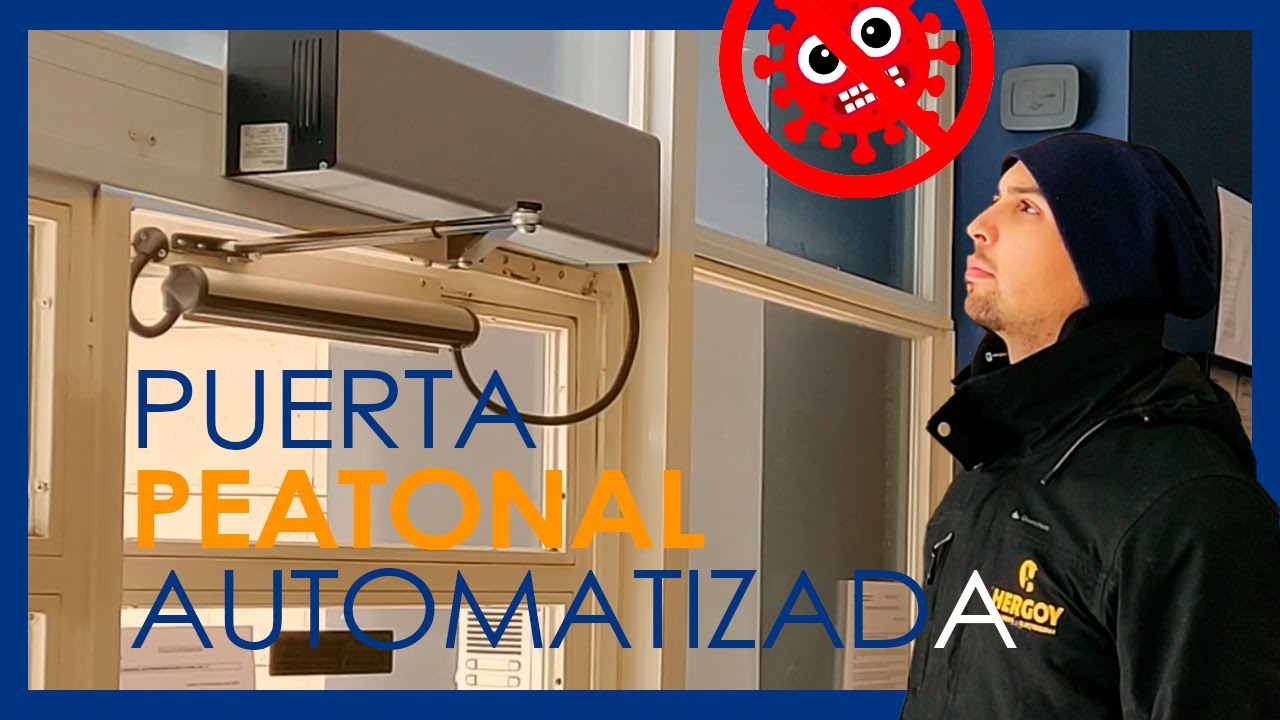 PUERTA peatonal AUTOMATIZADA - La solución ANTI CONTAGIOS al entrar en tu portal