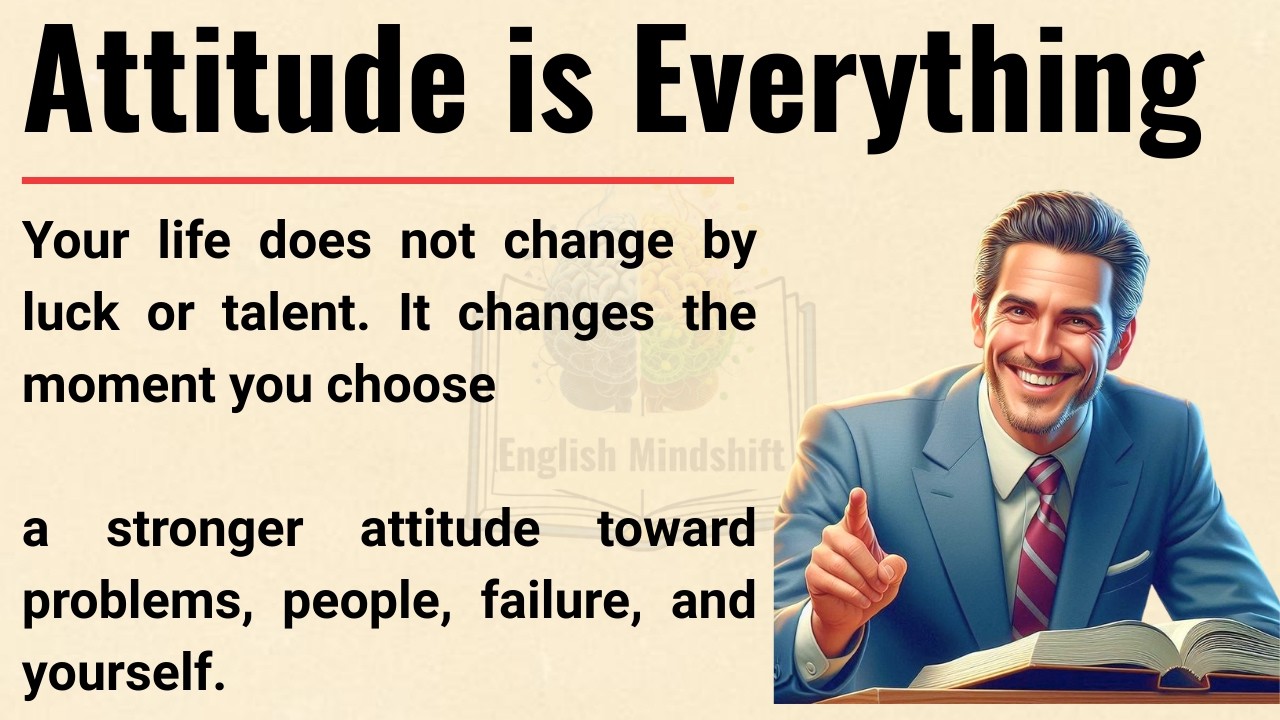 Attitude Is Everything 🌱 | Powerful Life Lessons | Improve Your English 📘