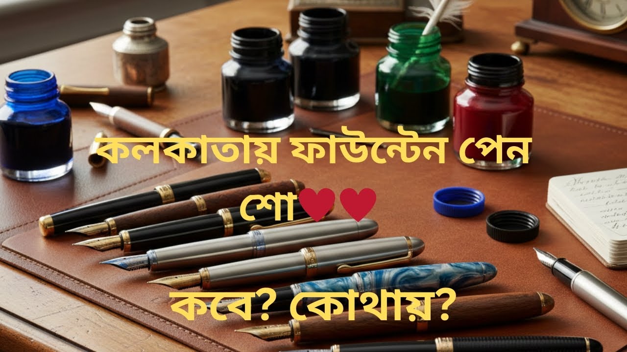 ফাউন্টেন পেন উৎসব কলকাতায়।Fountain Pen Festival in Kolkata।Pen Utsav 2026।ICCR।LAMY।Sheaffer।