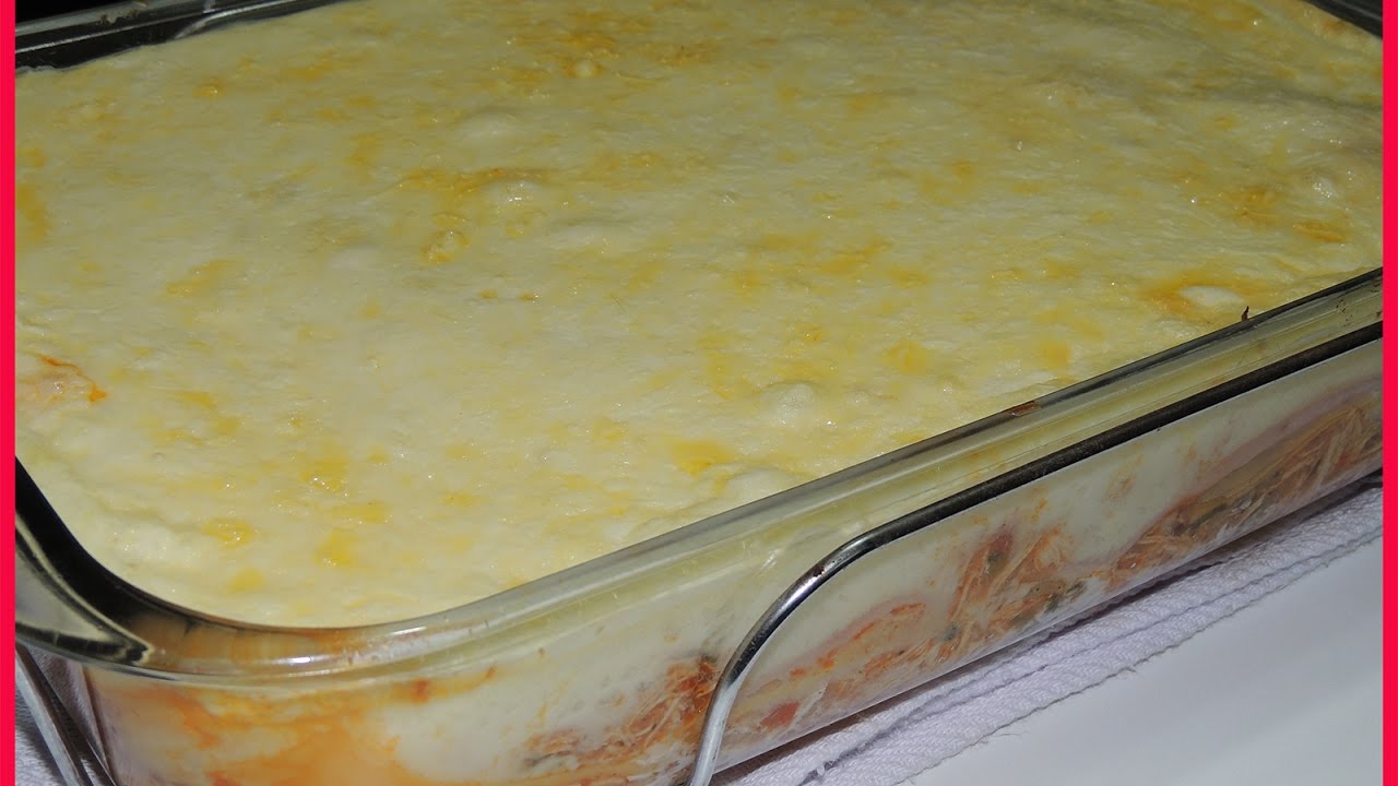 Lasanha de Frango com Palmito
