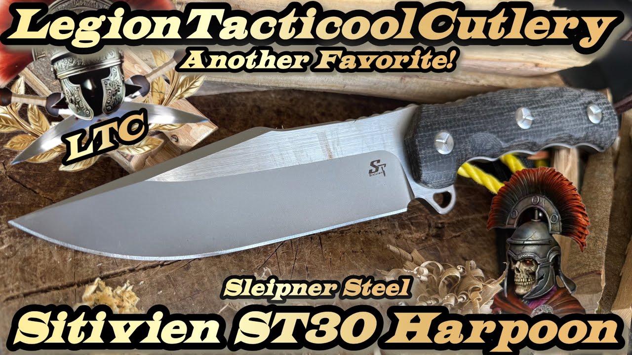 Sitivien ST30 Harpoon Knife in Sleipner Steel
