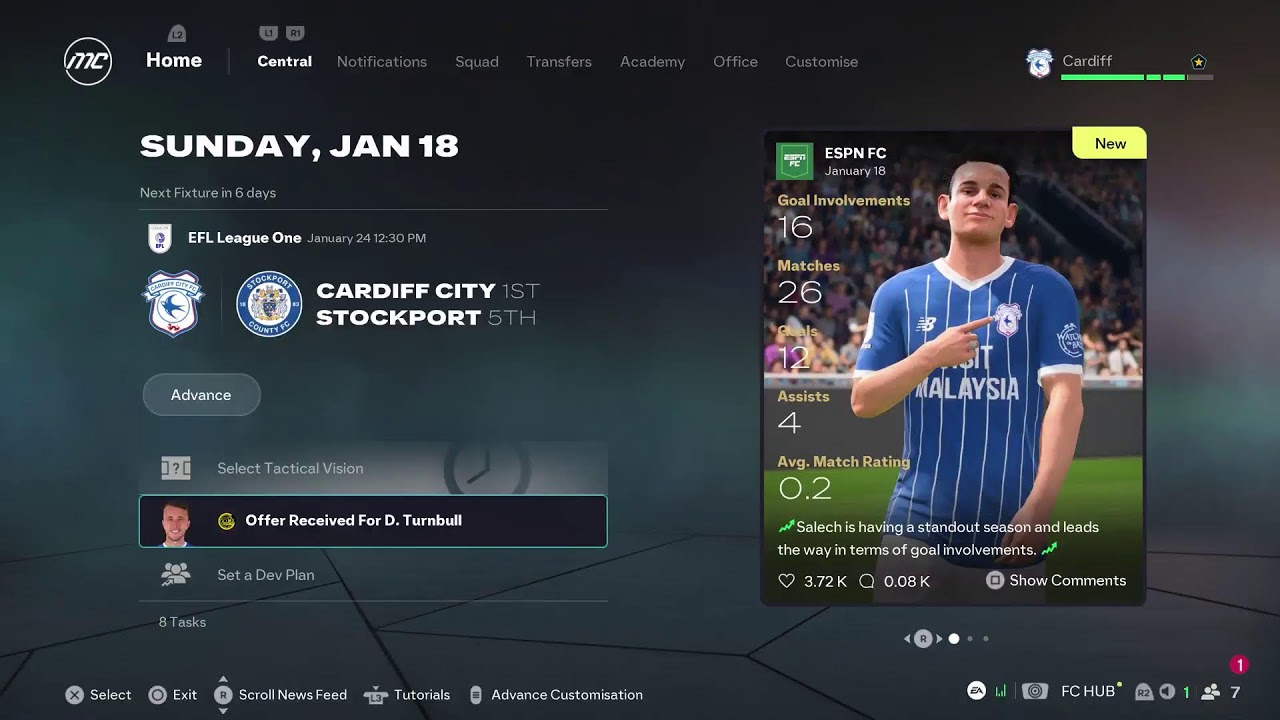 Career Mode BLUEBIRDS