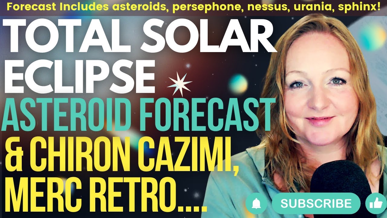 Total Solar Eclipse / New Moon in Aries! Insights from the Asteroids: A Deeper Perspective ✨
