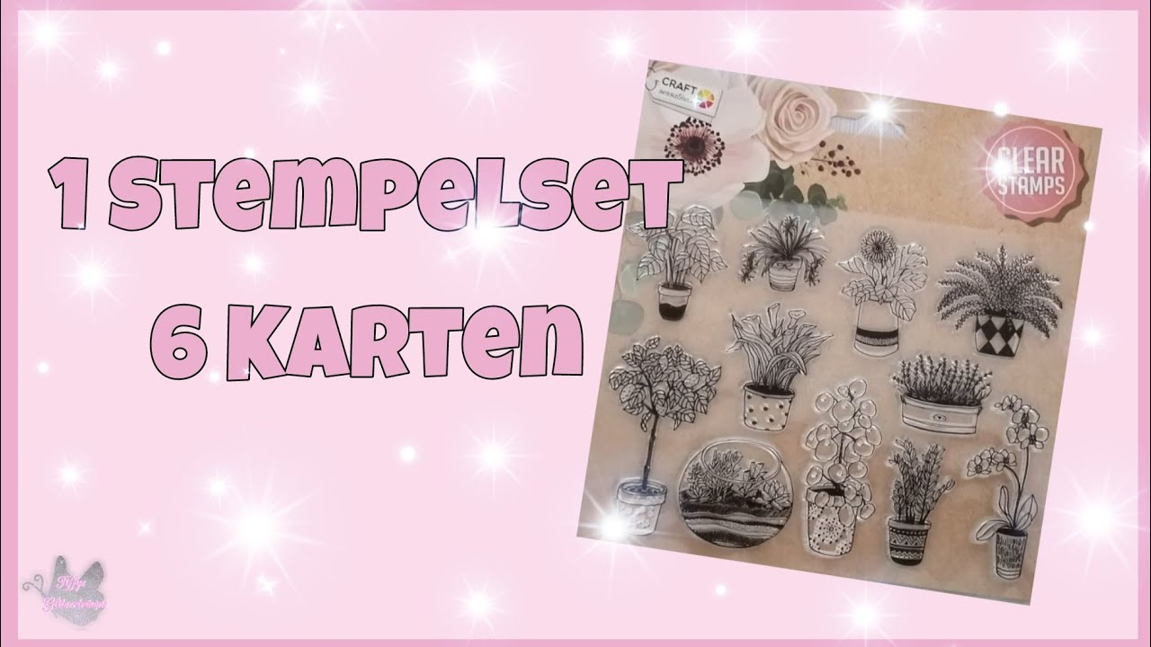 💕 6 Karten aus 1 Stempelset 💕 von Action