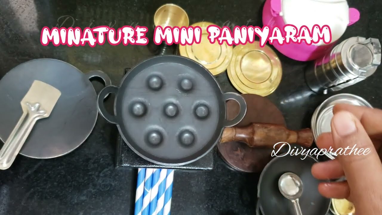 Real minature cooking/mini paniyaram/mini cooking/mini food/tiny food/mini cooking toys/mini cook
