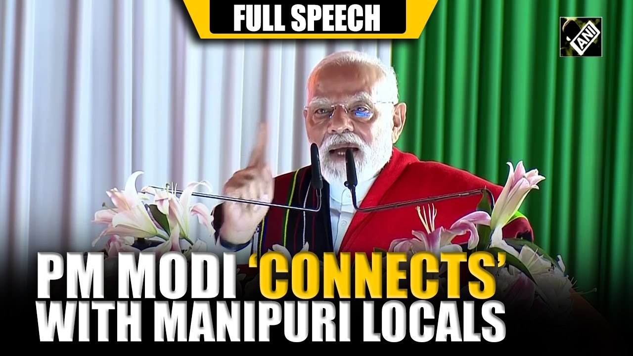 PM Modi&rsquo;s big message at Manipur rally, addresses connectivity issues in violence hit Churachandpur