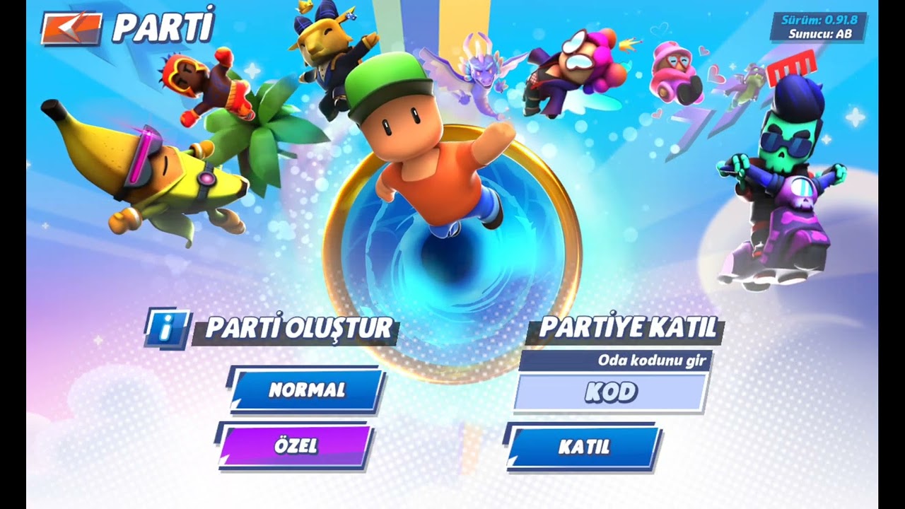 Stumble guys 1. Oldum ve tuttuğum kişi