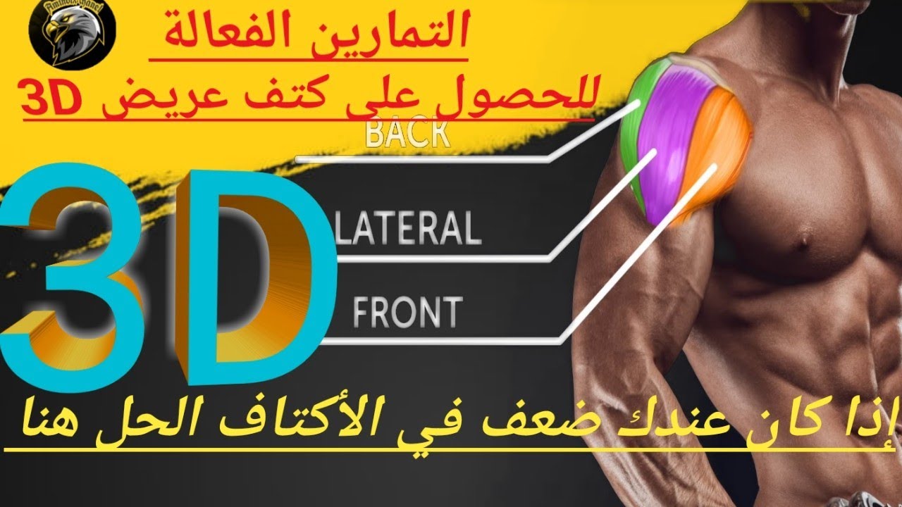 افضل تمارين الكتف للحصول على 3D شكل عريض  Best shoulder exercise