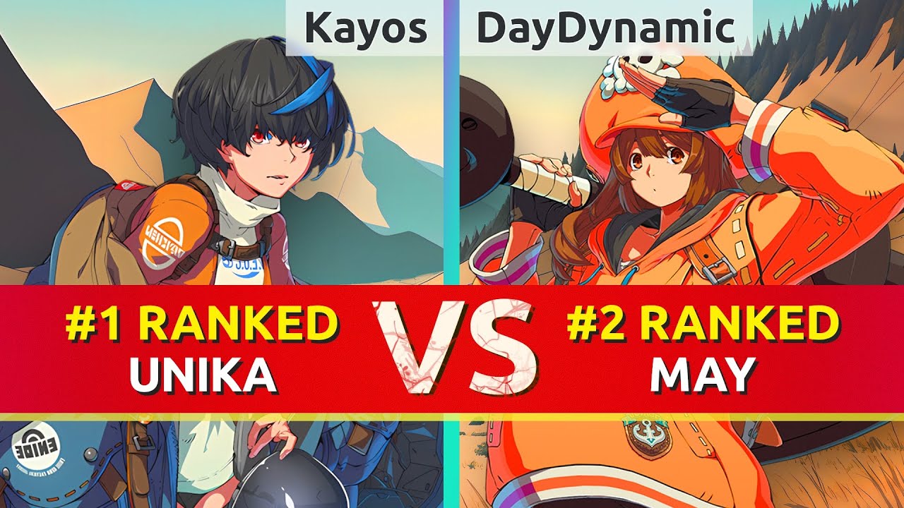 GGST ▰ Kayos (#1 Ranked Unika) vs DayDynamic (#2 Ranked May). High Level Gameplay
