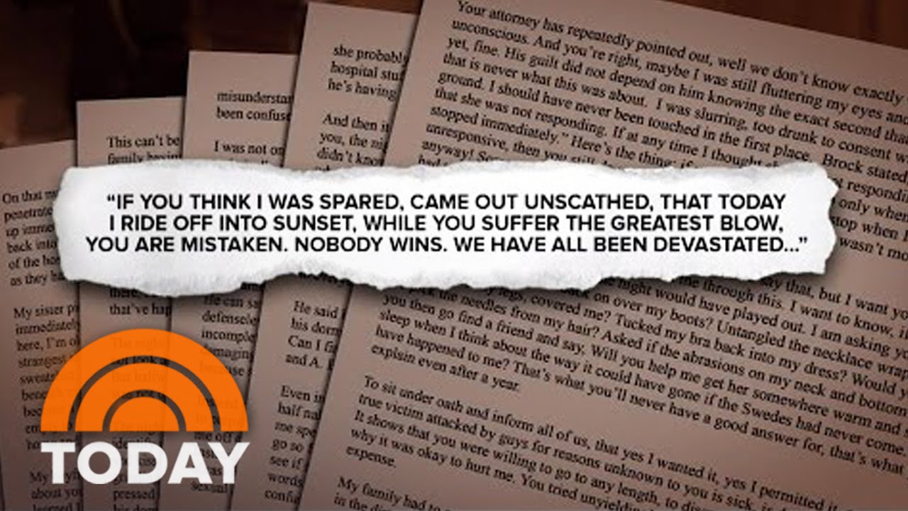 Brock Turner Rape Case: Why The Victim&rsquo;s Letter Is A &lsquo;Game Changer&rsquo; | TODAY