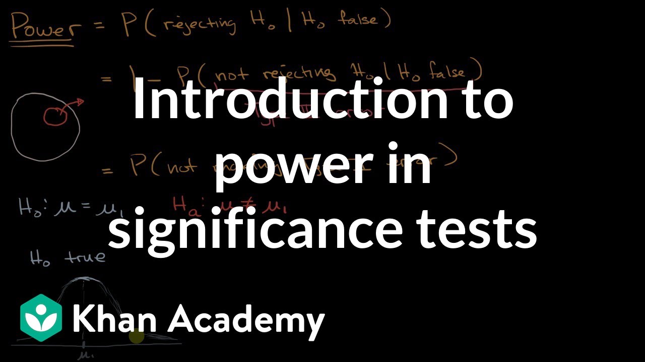 Introduction to power in significance tests | AP Statistics | Khan Academy